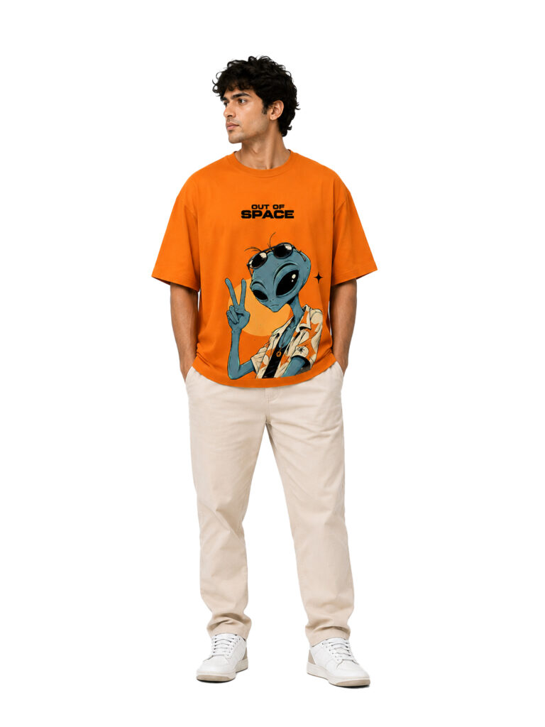 Alien Graphic Oversized T-Shirt