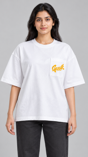 Pure White Oversized T-Shirt by Groovik