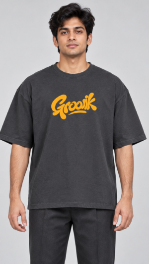 Charcoal Essential Oversized T-Shirt by Groovik